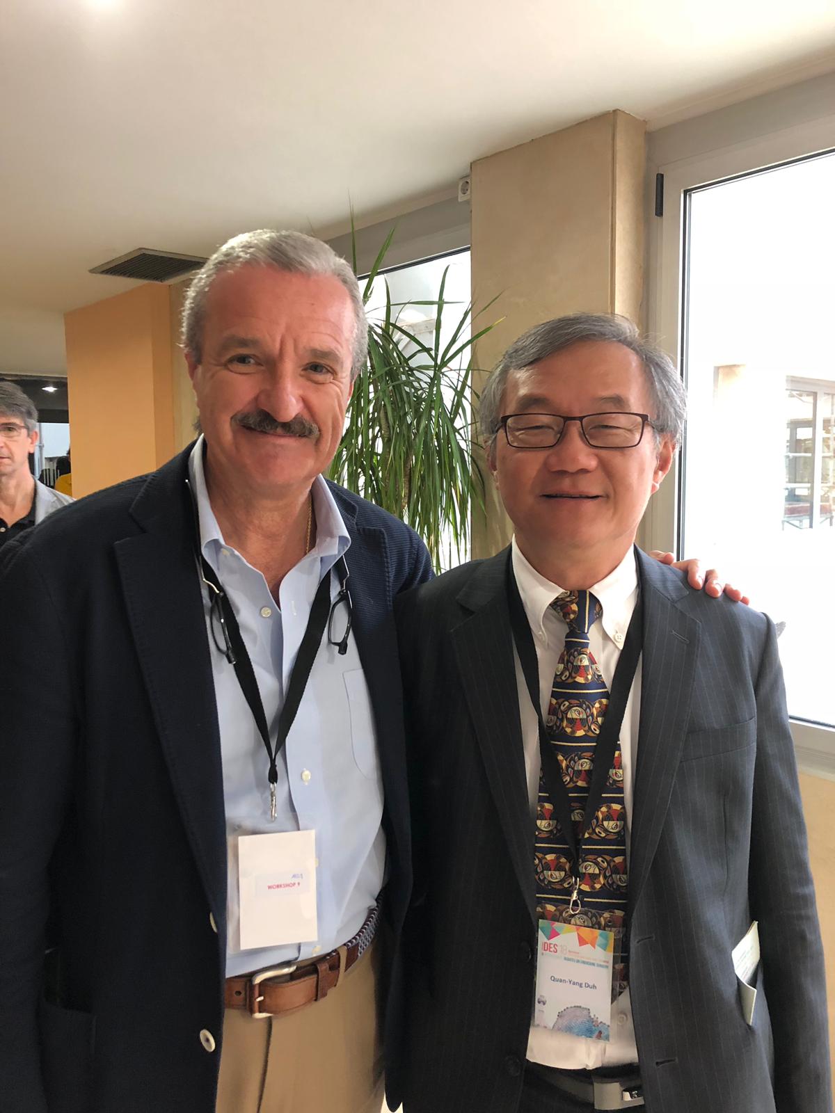 El Dr. Gluckmann con el Dr. Quan-Yang Duh de San Francisco (USA)